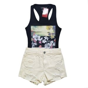 Guess logo tank top sz XS
